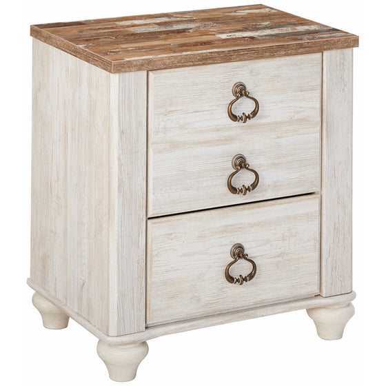 Signature Design by Ashley B267-92 Willowton Nightstand, White