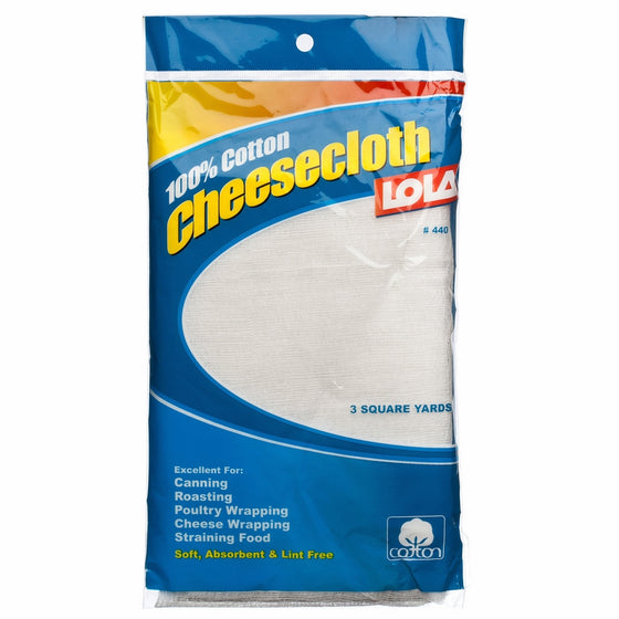 HIC Eco Clean Lola Cheesecloth, 3-Square Yards