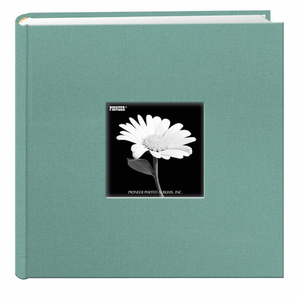 Fabric Frame Cover Photo Album 200 Pockets Hold 4x6 Photos, Tranquil Aqua