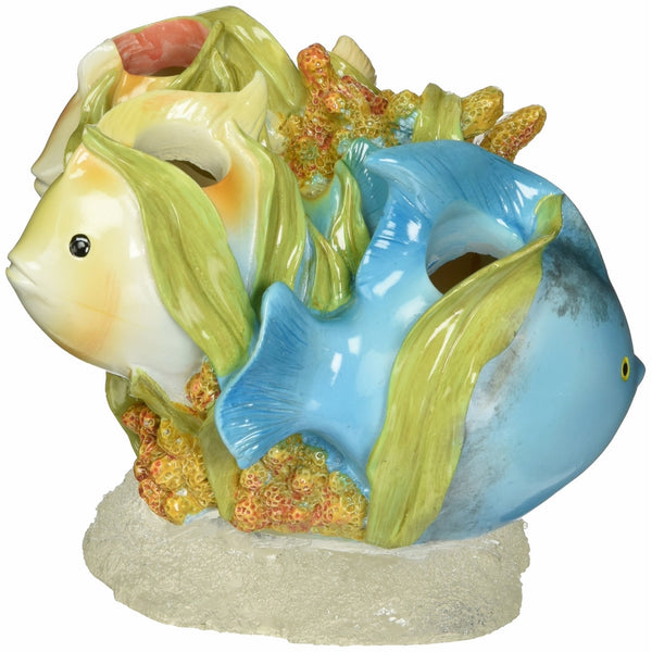 Creative Bath RBF60MULT Rainbow Fish Resin Tooth Brush Holder, Multi-Color