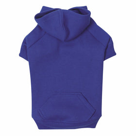 Zack & Zoey Basic Hoodie for Dogs, 12" Small, Nautical Blue
