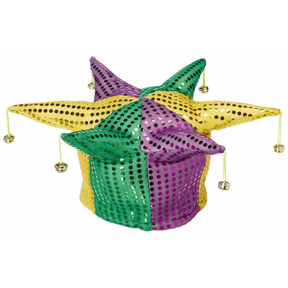Glitz 'N Gleam Jester Hat (w/bells) Party Accessory(1 count)