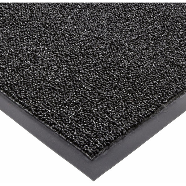 Notrax Non-Absorbent Fiber 231 Prelude Entrance Mat, for Outdoor and Heavy Traffic Areas, 3' Width x 5' Length x 1/4" Thickness, Black