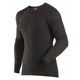 ColdPruf Men's Enthusiast Single Layer Long Sleeve Crew Neck Base Layer Top, Black, X-Large