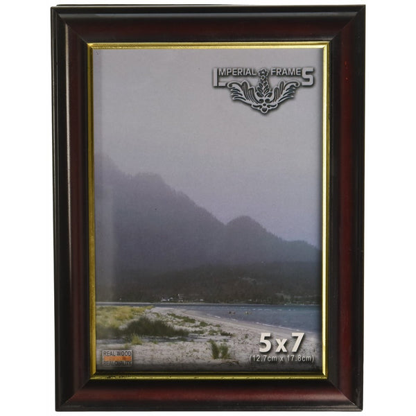 Imperial Frames 8-1/2 by 11-Inch/11 by 8-1/2-Inch Picture/Photo/Certificate Frame, Mahogany Molding with Gold