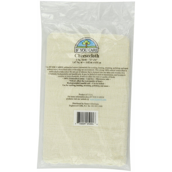 IF YOU CARE 72x36-Inch Cheesecloth, Unbleached,2-Square Yards (Pack of 6)