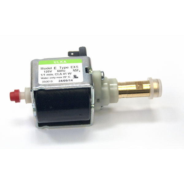 Ulka EX5 Solenoid Vibratory Pump 120V 41W - Brass Output - Suitable for Rancilio Silvia Espresso Machine