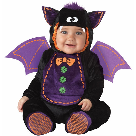 InCharacter Costumes Baby Bat Costume, Black/Purple, Medium