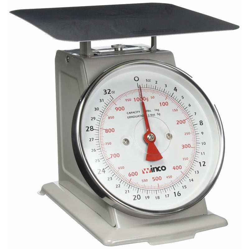 Winco SCAL-62 2-Pound/1kg Scale with 6.5-Inch Dial