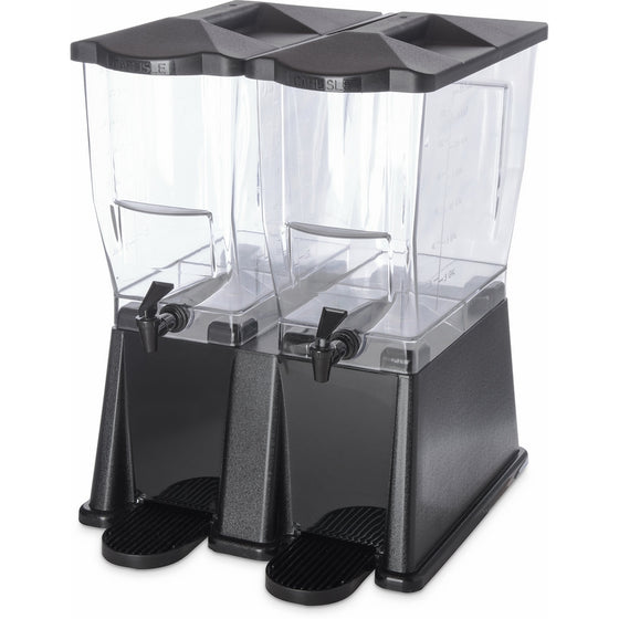 Carlisle 1085303 TrimLine Clear Economy Double Base, 7 gal. Capacity, Black