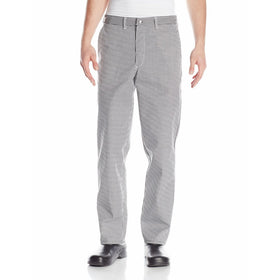 Chef Designs Men's Chef Pant, Black/White Check, 32x30