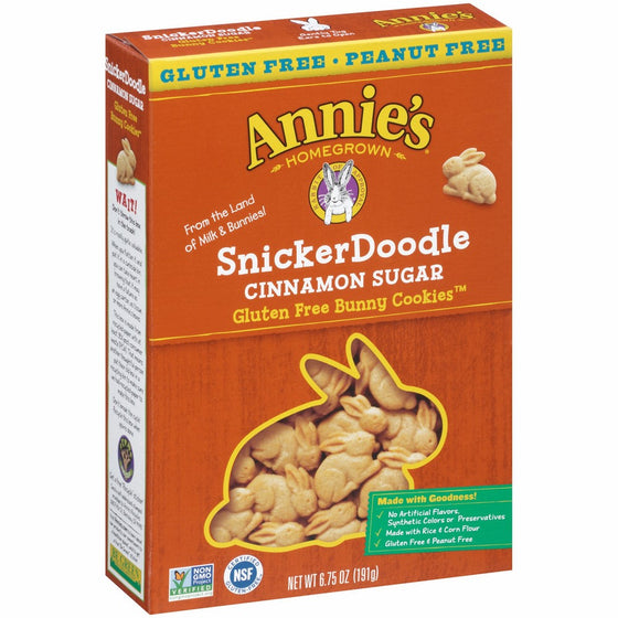 Annie's Gluten Free Snickerdoodle Bunny Cookies Bunny Cookies 6.75 oz