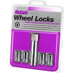 McGard 25254 Chrome Tuner Style Cone Seat Wheel Locks (M12 x 1.25 Thread Size) - Set of 4