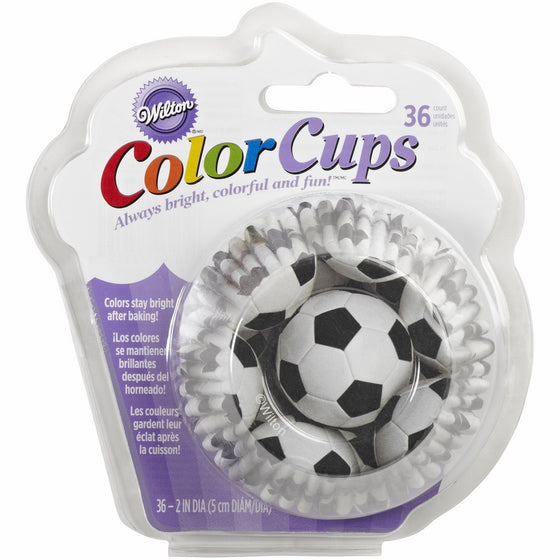 Wilton Standard Baking Cups, Soccer Color