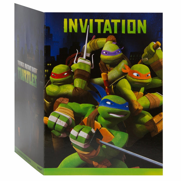 Teenage Mutant Ninja Turtles Party Invitations, 8ct