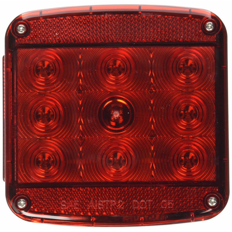 Peterson Manufacturing Piranha Square LED Stop/Turn/Tail Trailer Light - 4.76in., With License Light, Model# V840L