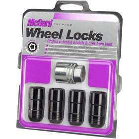 McGard 24220 Chrome/Black Cone Seat Wheel Locks (M14 x 1.5 Thread Size) - Set of 4