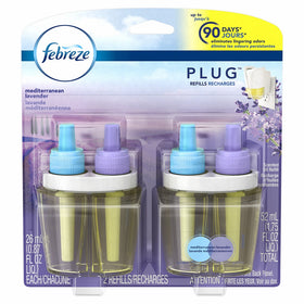 Febreze Air Freshener, Noticeables Air Freshener, Mediterranean Lavender Dual Oil Refill Air Freshener (2 count, 1.75 Oz, Packaging May Vary