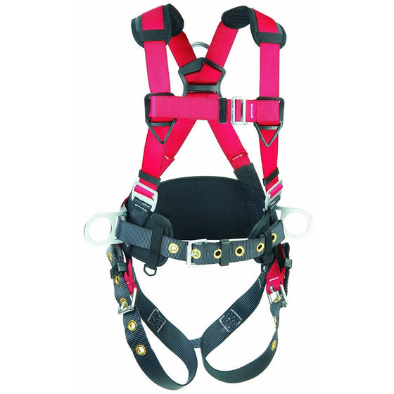 3M Protecta PRO Construction Harness, Back and Side D-Rings, 420lb. Capacity, X-Large, 1191210