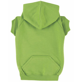 Zack & Zoey Basic Hoodie for Dogs, 16" Medium, Parrot Green