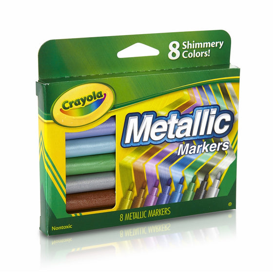 Crayola Metallic Markers, 8 Count