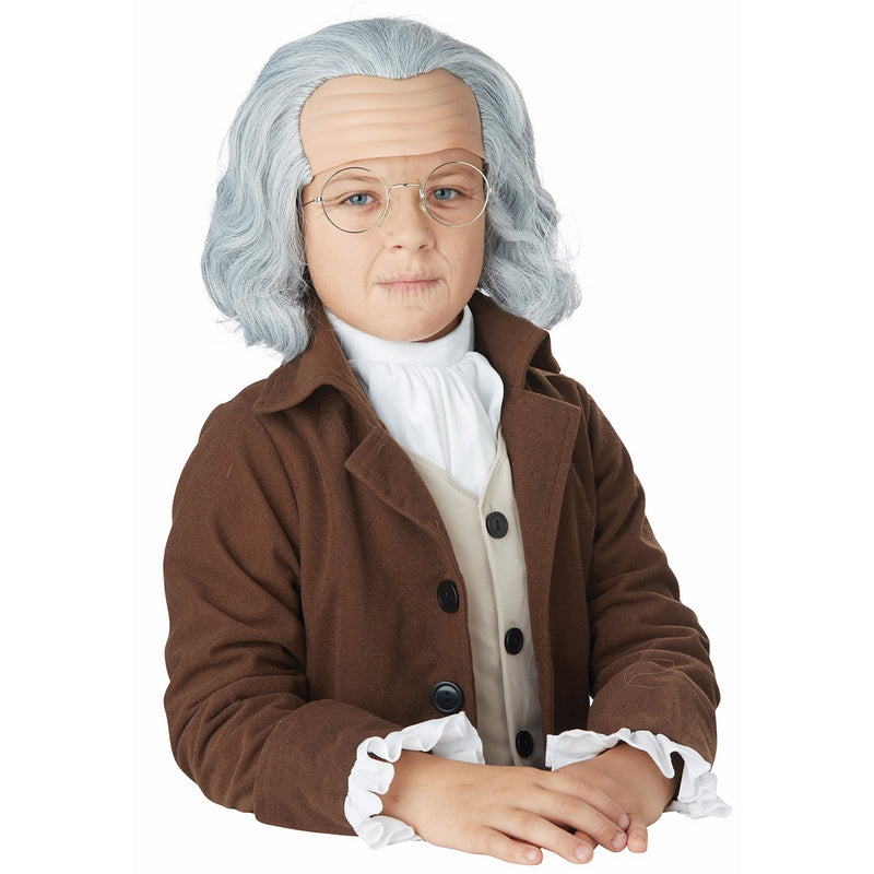 California Costumes Benjamin Franklin Wig Child Costume, ACC