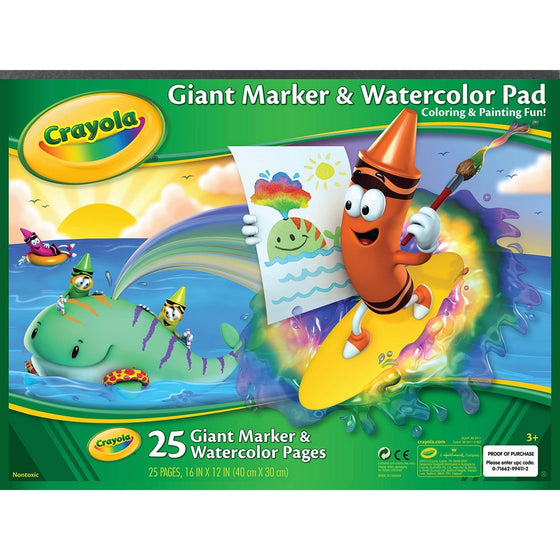 Crayola Giant Marker and Watercolor Pad