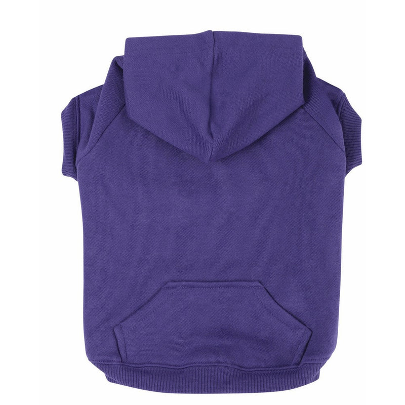 Zack & Zoey Basic Hoodie for Dogs, 20" Large, Ultra Violet