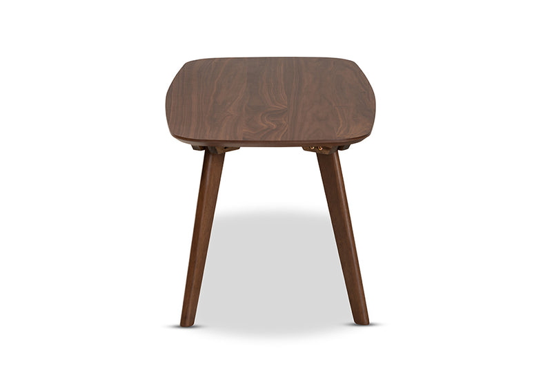 Baxton Studio Dahlia Mid-Century Modern Walnut Finished Coffee Table