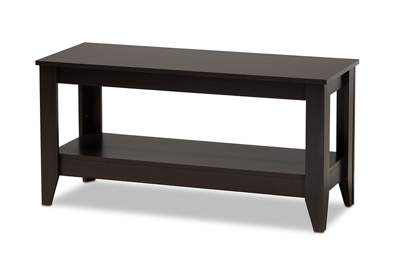 Baxton Studio Elada Modern and Contemporary Wenge Finished Wood Coffee Table