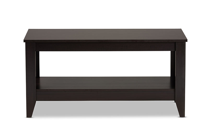 Baxton Studio Elada Modern and Contemporary Wenge Finished Wood Coffee Table