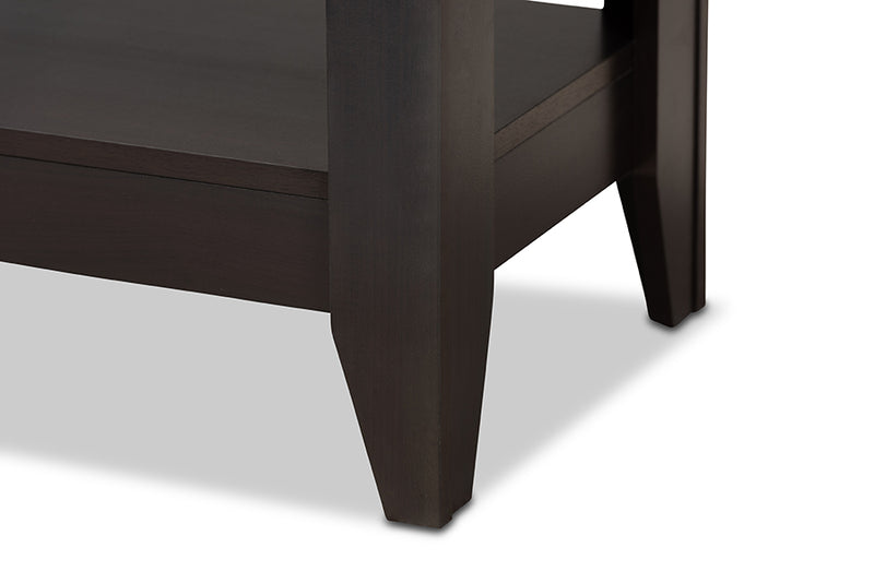 Baxton Studio Elada Modern and Contemporary Wenge Finished Wood Coffee Table