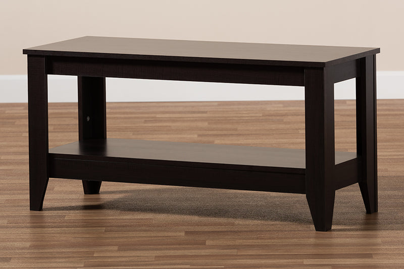 Baxton Studio Elada Modern and Contemporary Wenge Finished Wood Coffee Table