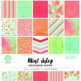 ColorBok 73490A Designer Paper Pad Mint Julip, 12" x 12"