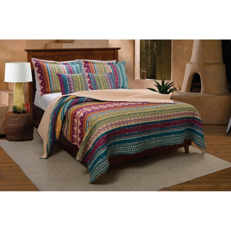 Greenland Home 3-Piece Southwest Quilt Set, Full/Queen