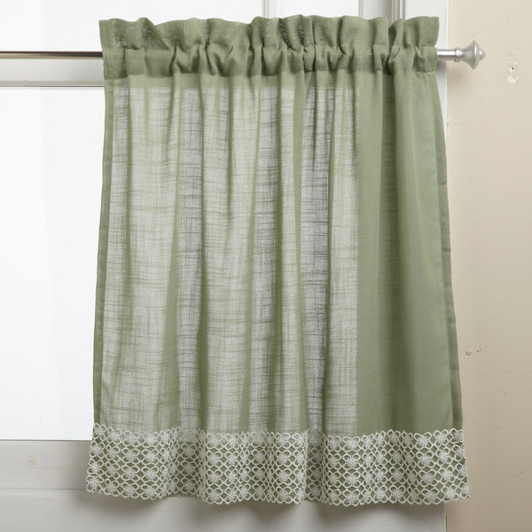 Lorraine Home Fashions Salem 60-inch x 24-inch Tier Curtain Pair, Sage