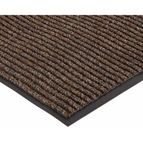 NoTrax 117S0035BR117 Heritage Rib Entrance Mat, for Lobbies and Indoor Entranceways, 3' Width x 5' Length x 3/8" Thickness, Brown