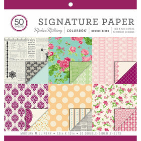 ColorBok 73502 Signature Paper Pad Modern Millinery, 12" x 12"