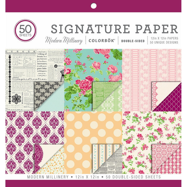 ColorBok 73502 Signature Paper Pad Modern Millinery, 12" x 12"