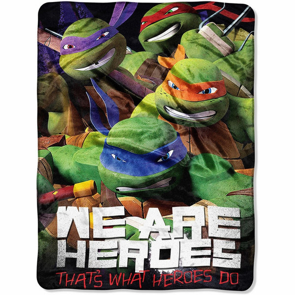 Teenage Mutant Ninja Turtles TMNT Micro Raschel Throw Blanket Bedding