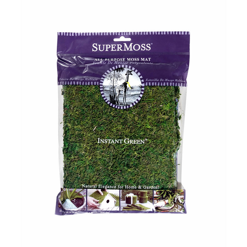 Super Moss (22420) InstantGreen Moss Mat, Fresh Green, 18 x 16"