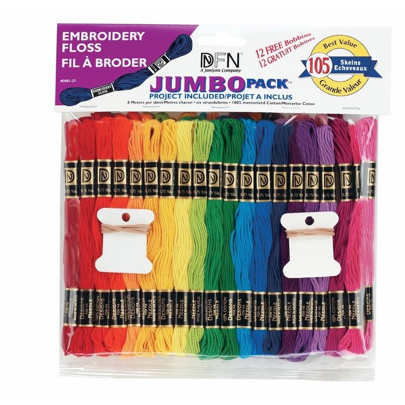 Janlynn Jumbo Pack 105 Skein Embroidery Floss