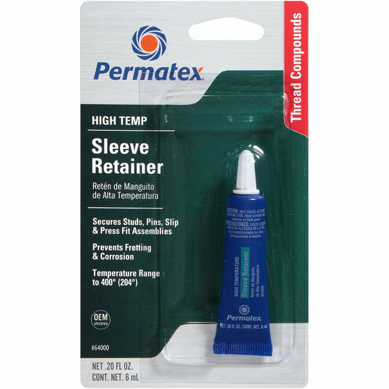 Permatex 64000 High Temperature Sleeve Retainer, 6 ml