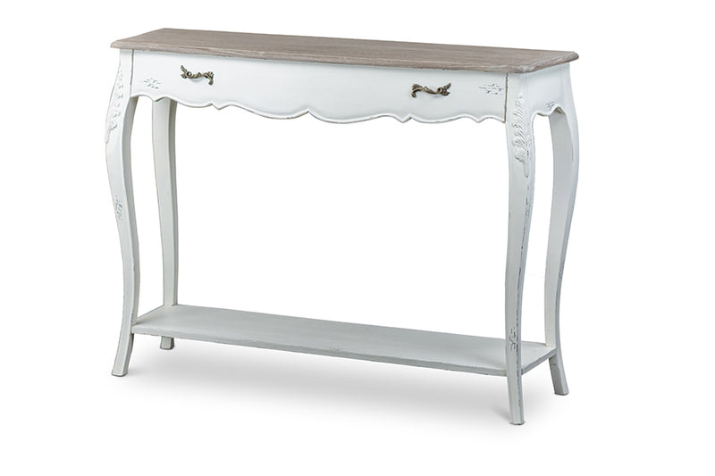 Baxton Studio Bourbonnais Wood Traditional French Console Table
