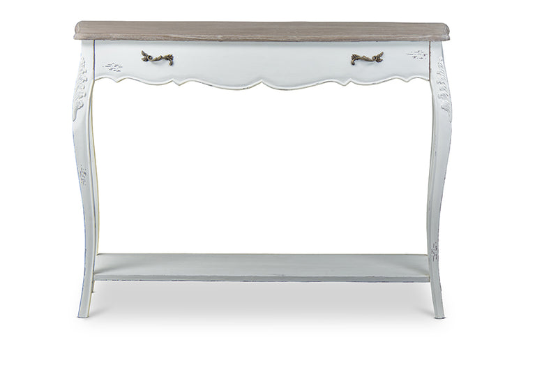 Baxton Studio Bourbonnais Wood Traditional French Console Table