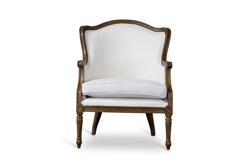 Baxton Studio Charlemagne Traditional French Accent Chair-