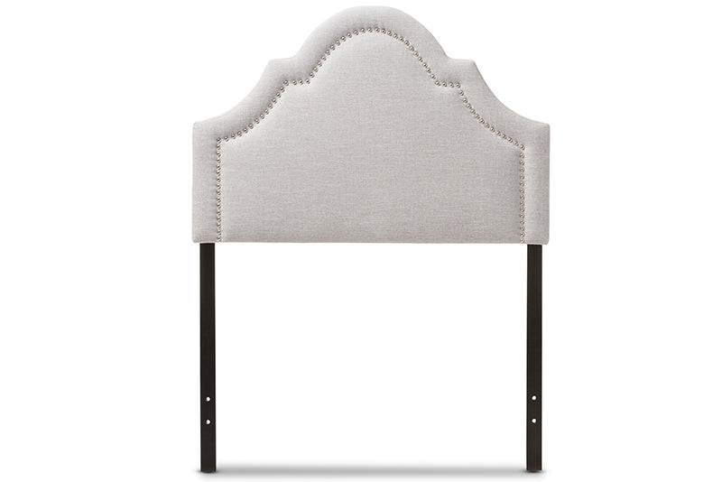 Baxton Studio Rita Modern and Contemporary Grayish Beige Fabric Upholstered Twin Size Headboard