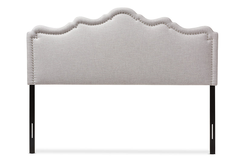Baxton Studio Nadeen Modern and Contemporary Greyish Beige Fabric King Size Headboard