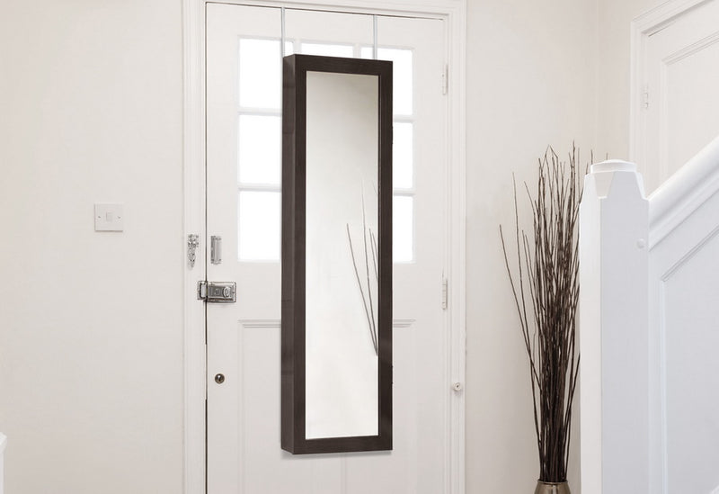 Baxton Studio Brown Reflections Jewelry Armoire