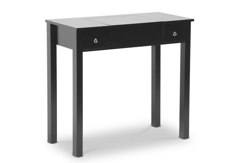 Baxton Studio Wessex Black Vanity Table